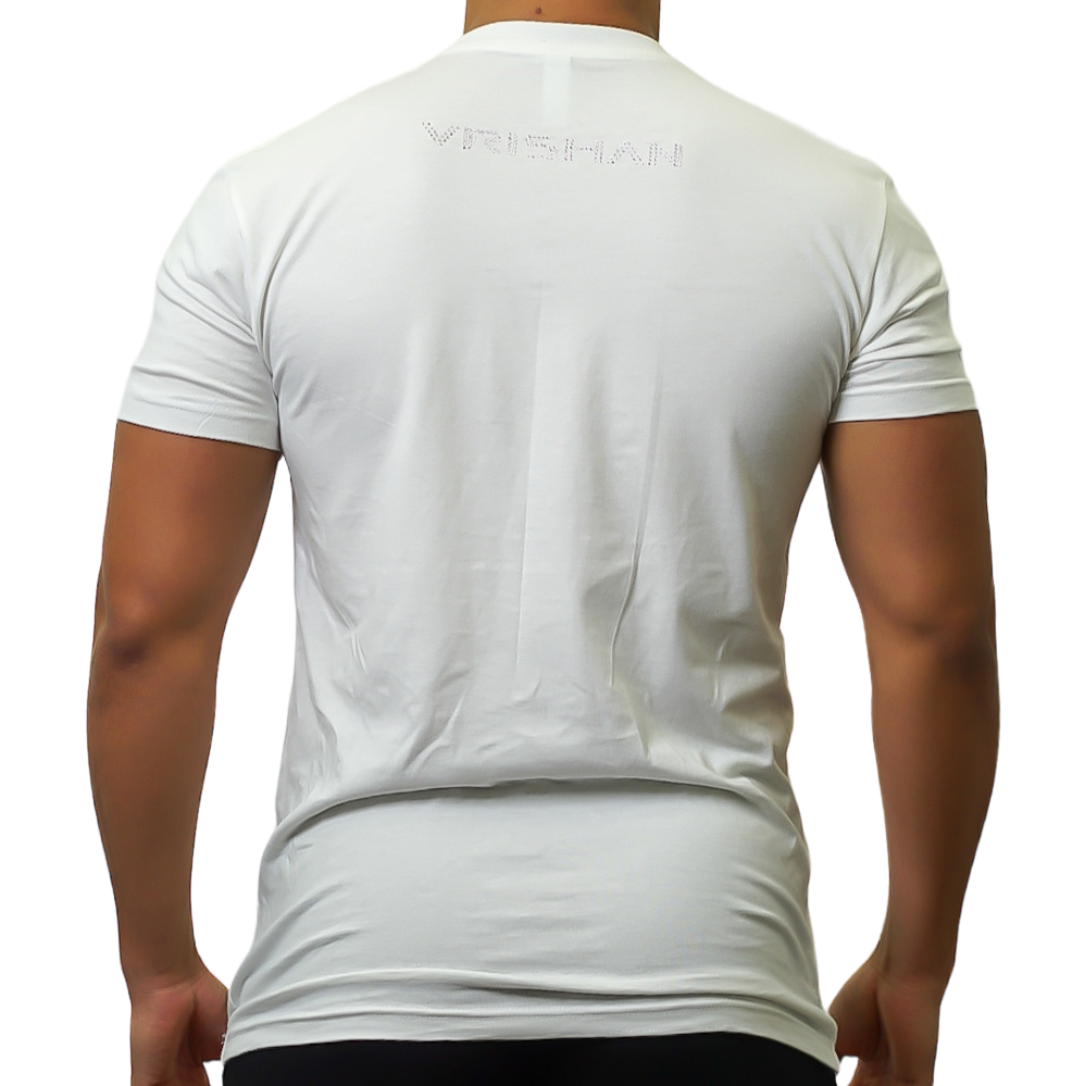 WHITE VCTP CRYSTAL T-SHIRT PRIDE / + AMOR