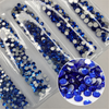 Multi-Size Sapphire Rhinestones - GLASS- flat back #011