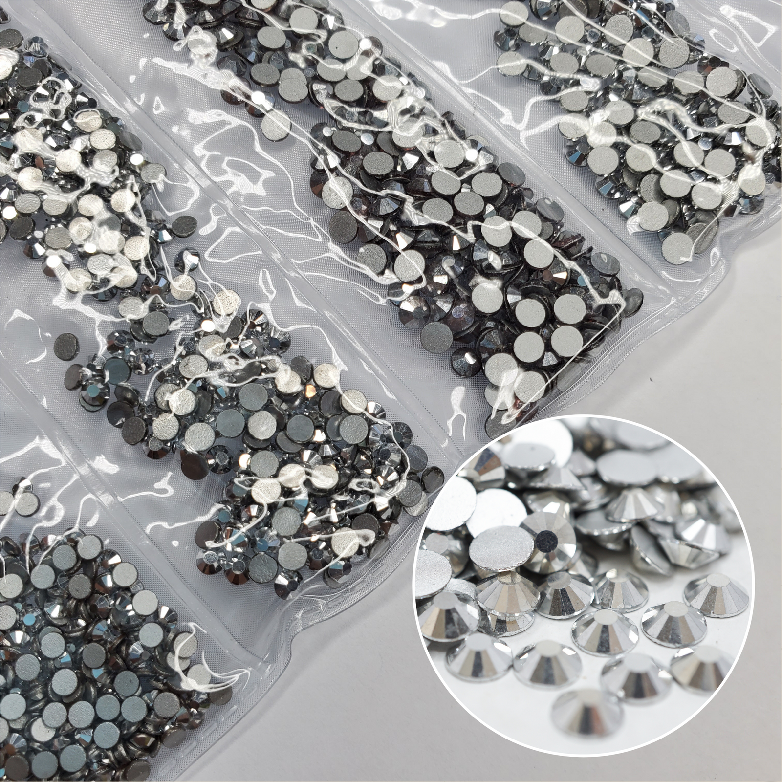 Multi-Size Labrador Rhinestones - GLASS- flat back #006