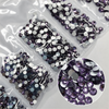 Multi-Size Tanzanite Rhinestones - GLASS- flat back