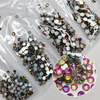 Multi-Size Rainbow Rhinestones - GLASS- flat back #060