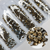 Multi-Size AURUM Rhinestones - GLASS- flat back #007