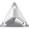 TRIANGLE Sew On Stone Glass Rhinestone Clear