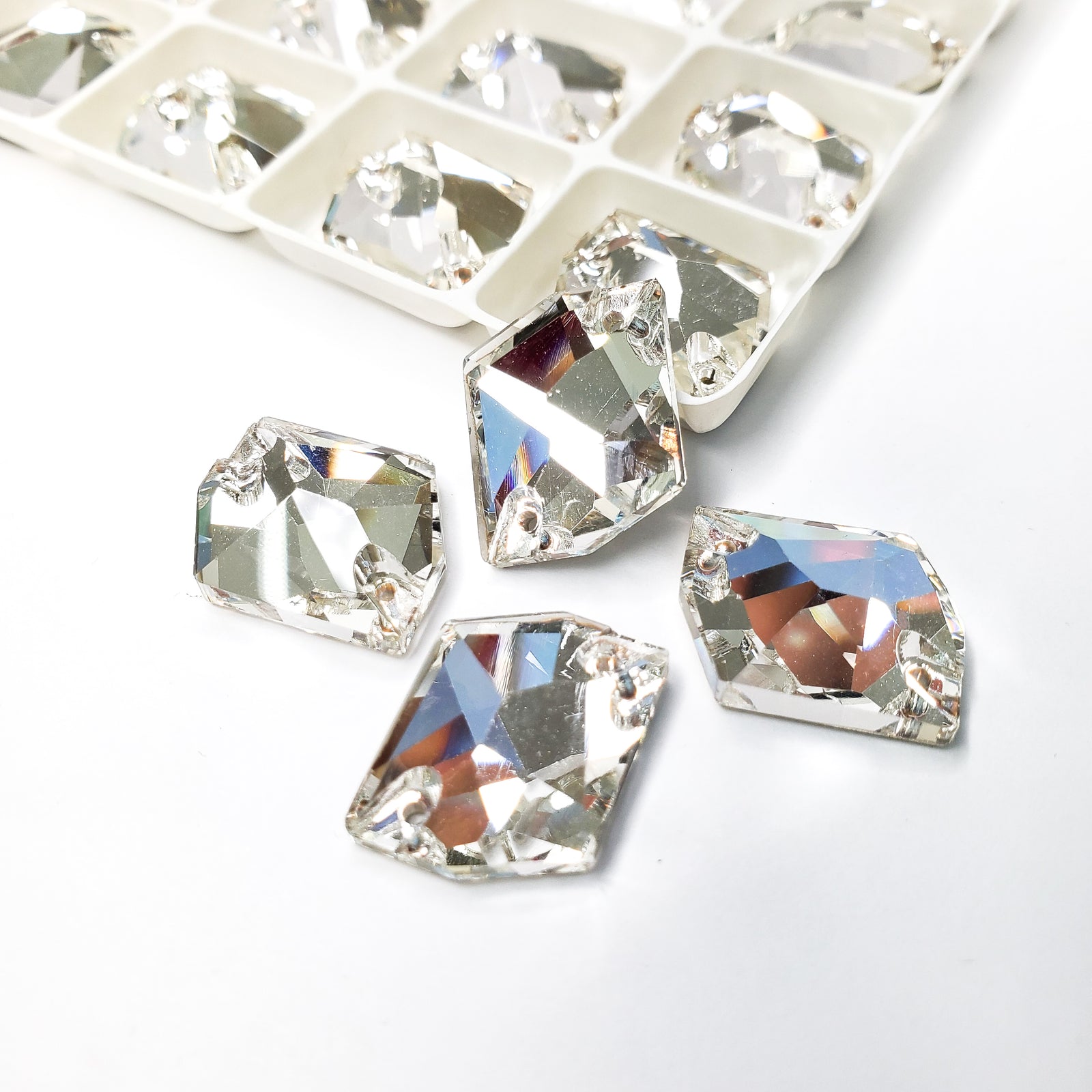 Clear- Cosmic Sew On Glass Rhinestone