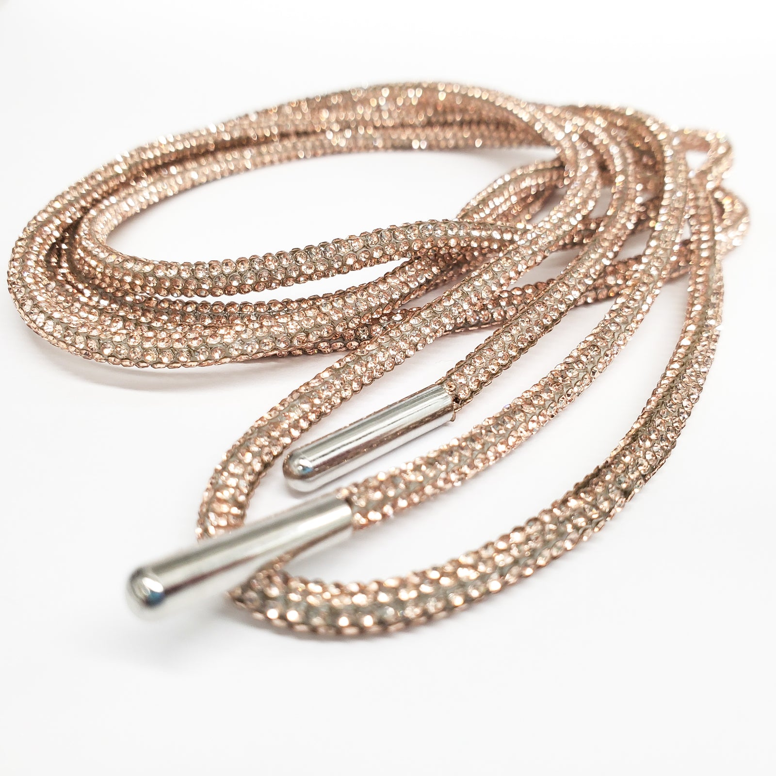 CHAMPAGNE - crystals shoelaces