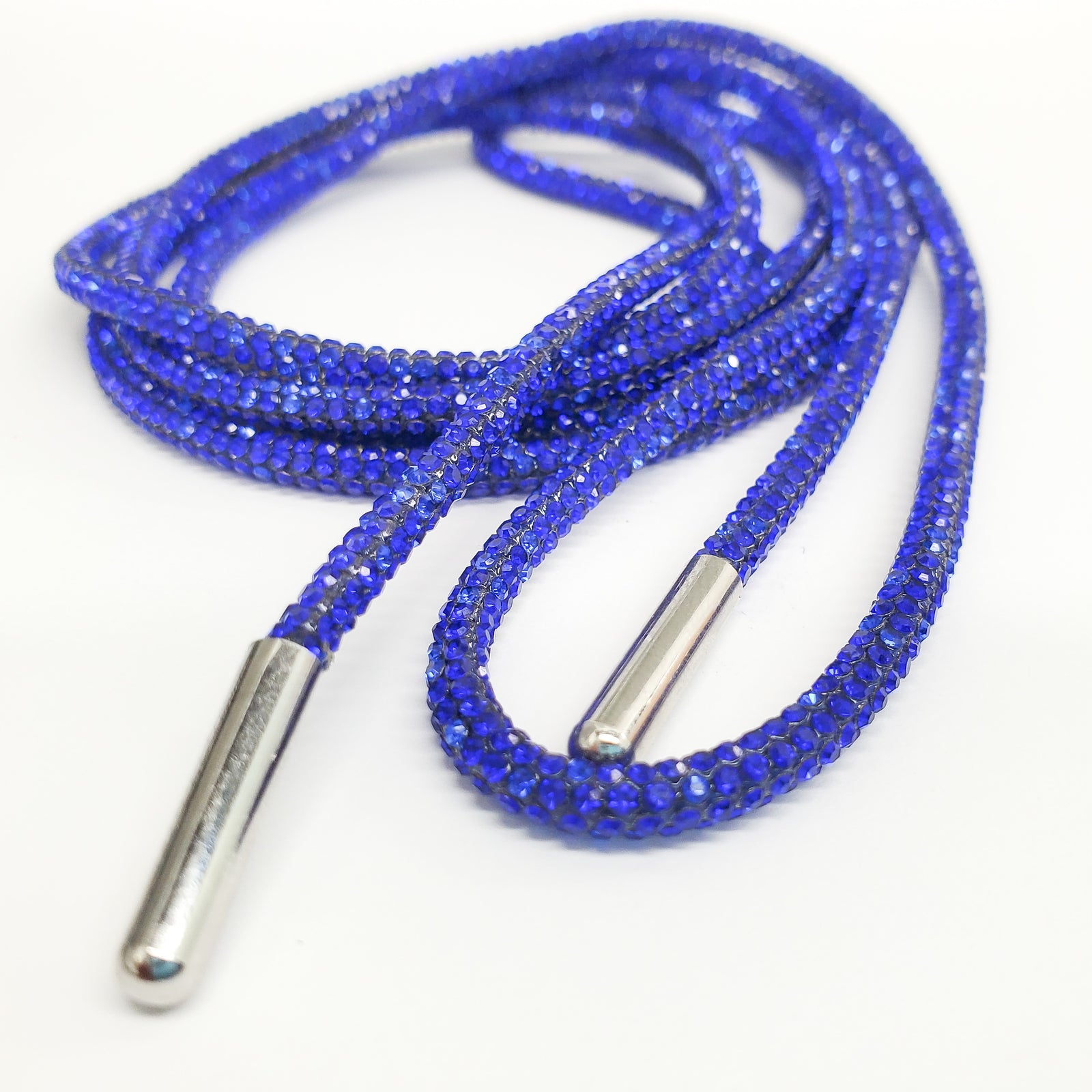 BLUE - crystals shoelaces