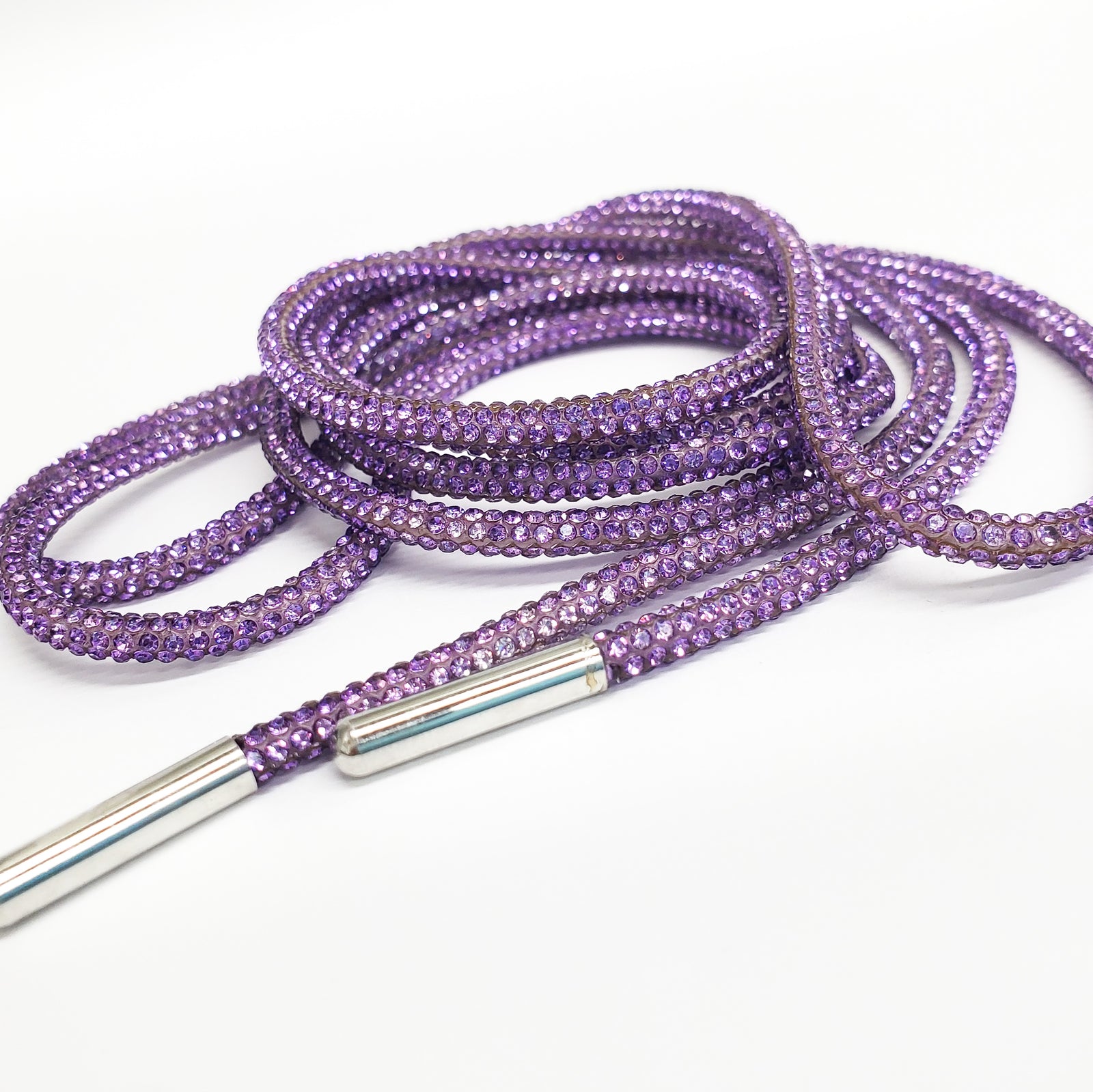 VIOLET - crystals shoelaces