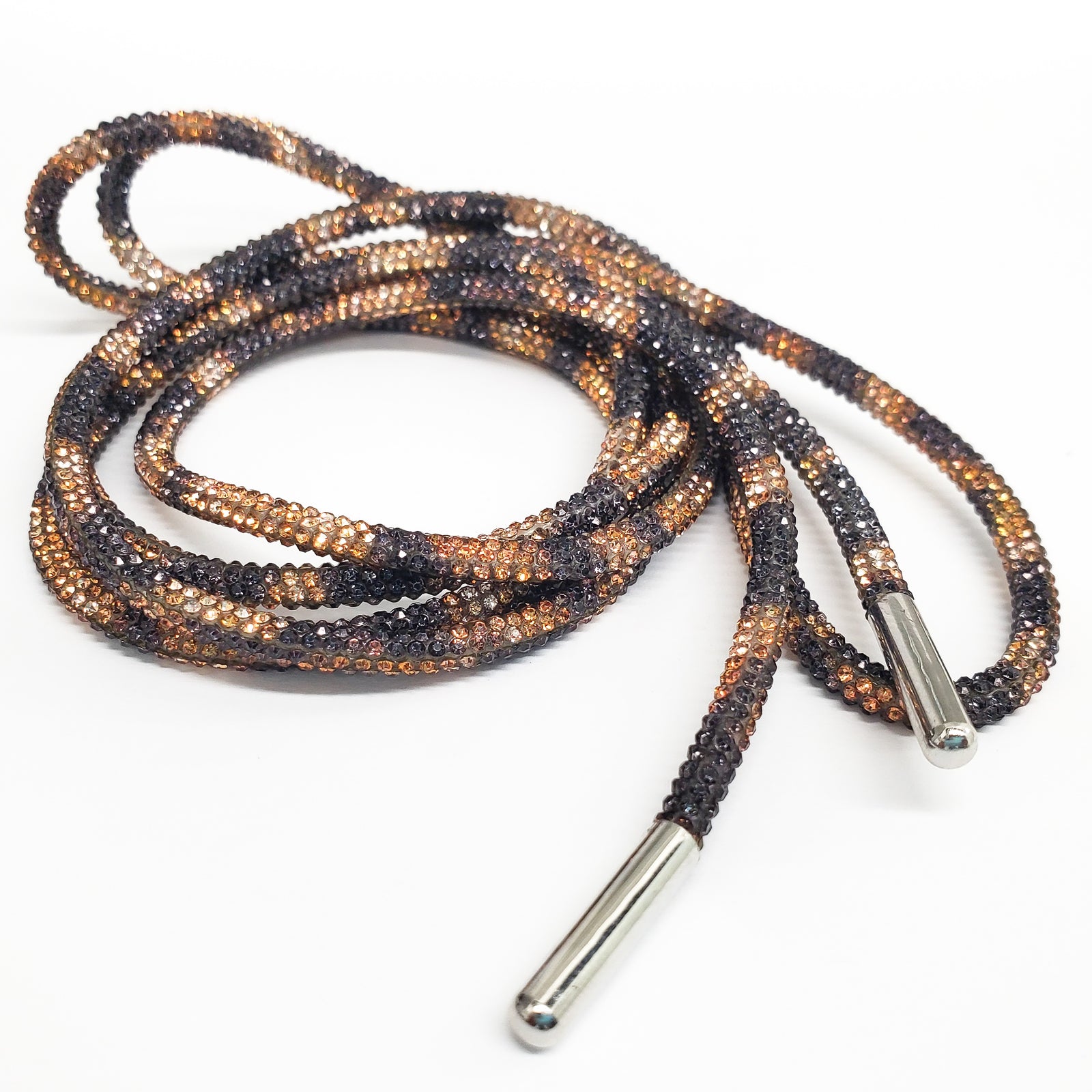 LEOPARD - crystals shoelaces