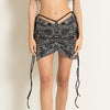 BLACK-SILVER EMBELLISHED BUTTERFLY SKIRT
