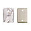 Crystal Clear RECTANGLE Sew On Glass Rhinestone