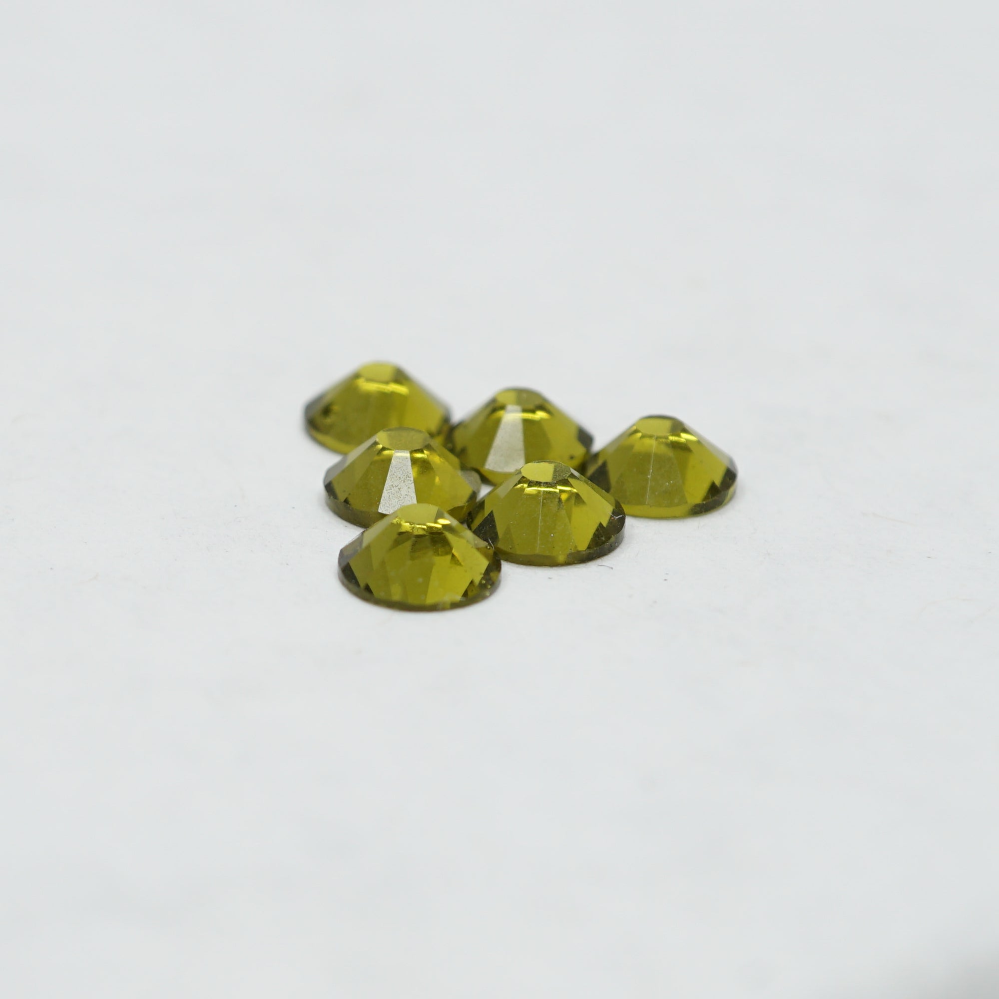Olive HQ glass Rhinestones flatback #016