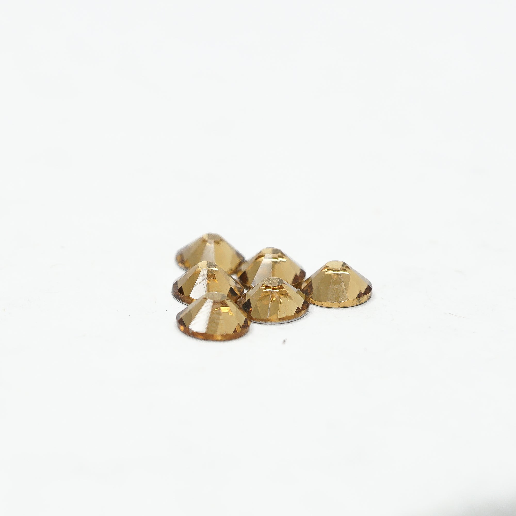 Lt. Topaz HQ glass Rhinestones flatback #021