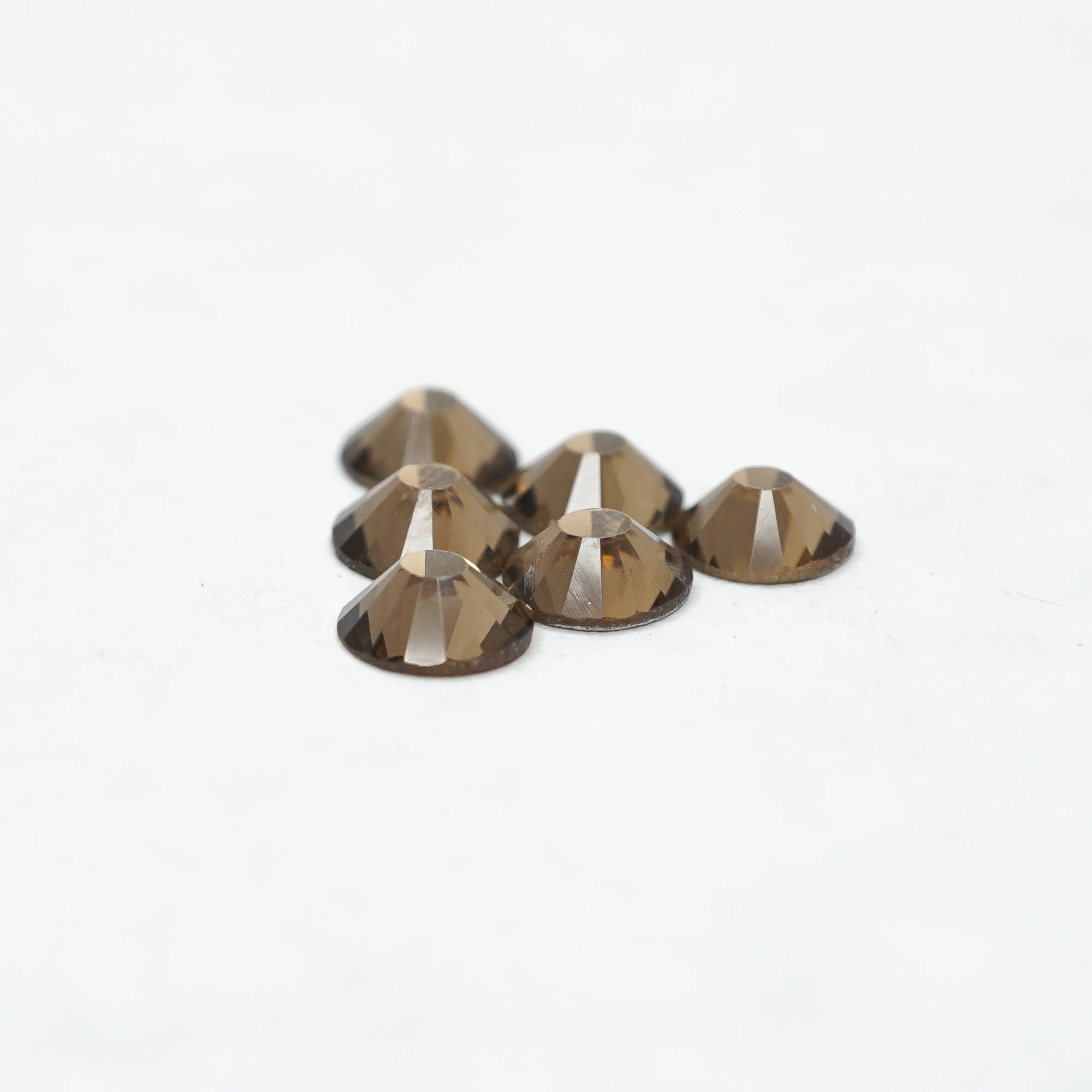 Smoked Topaz HQ glass Rhinestones flatback #022