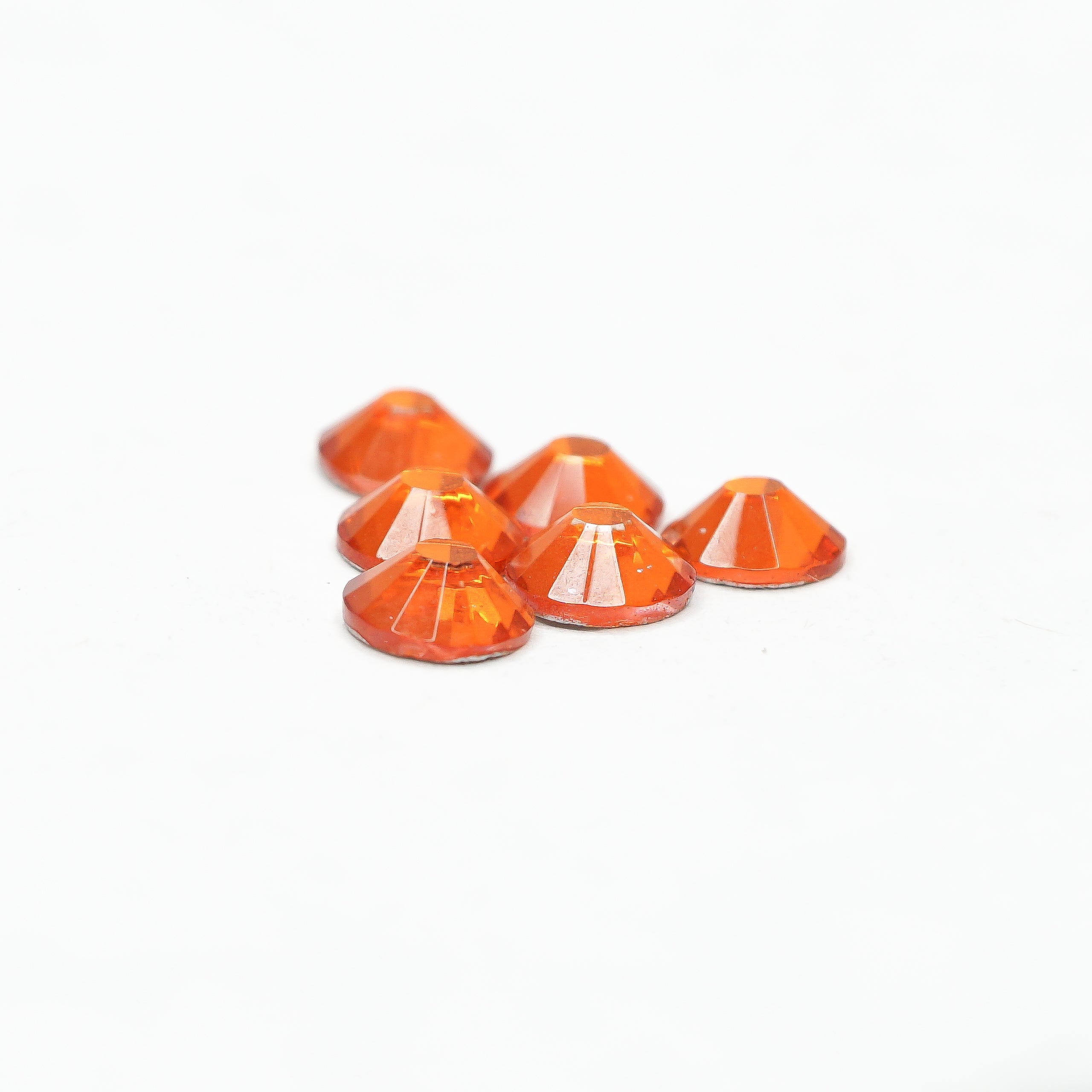 Be Createful - Flatback Foil Hyacinth Orange Glass Rhinestones - Fast  Shipping