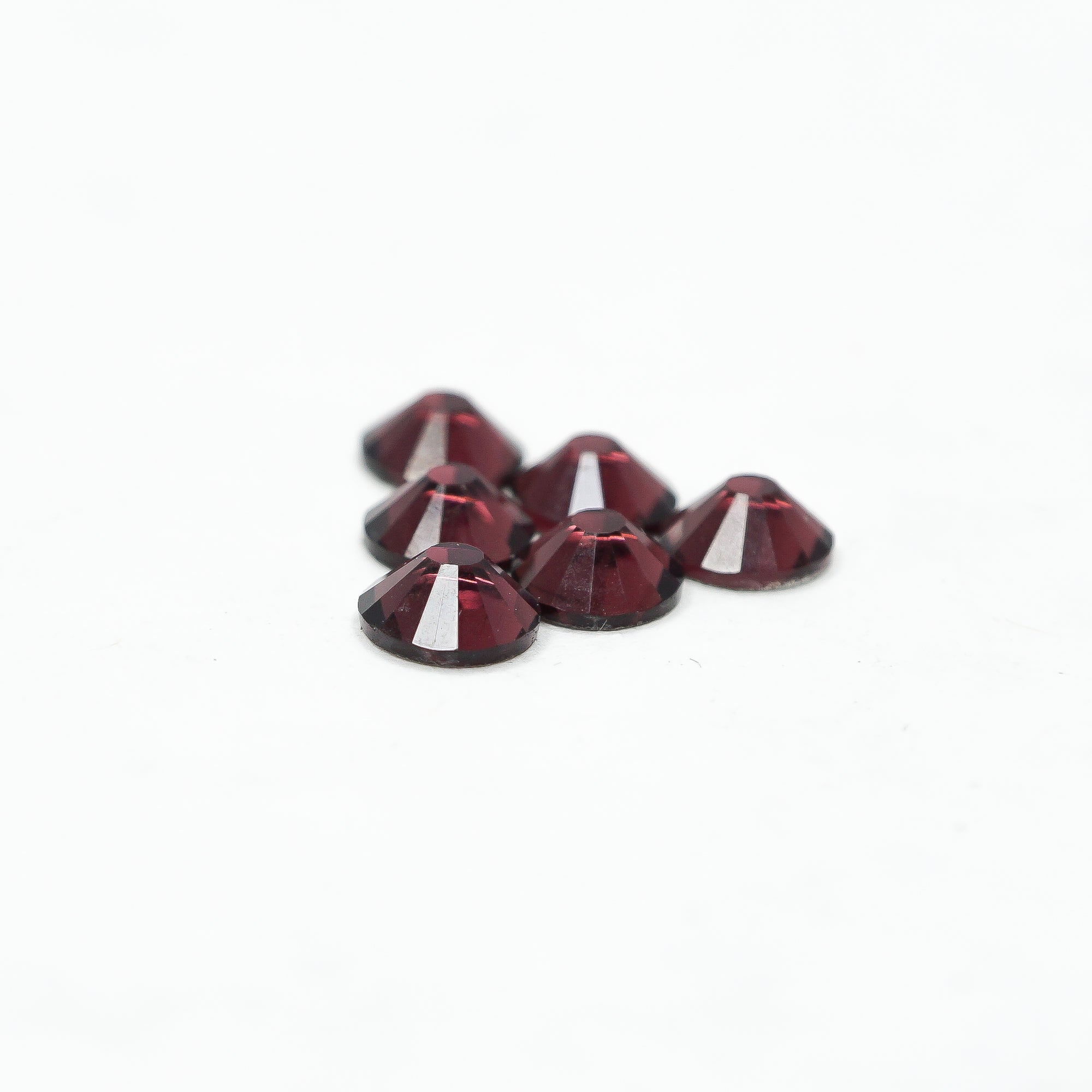 Burgundy - HQ glass Rhinestones flatback #035