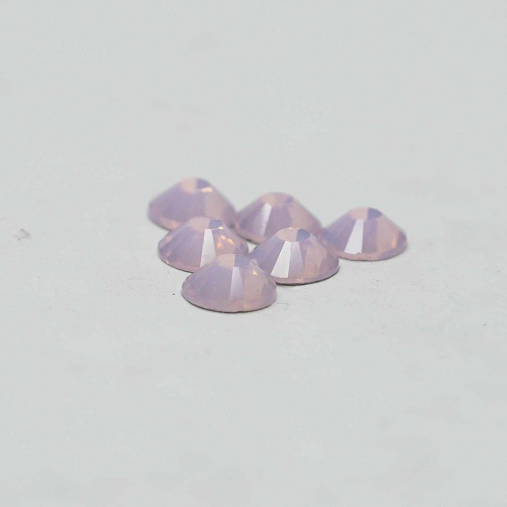 Pink opal Rhinestones HQ glass  flatback #040