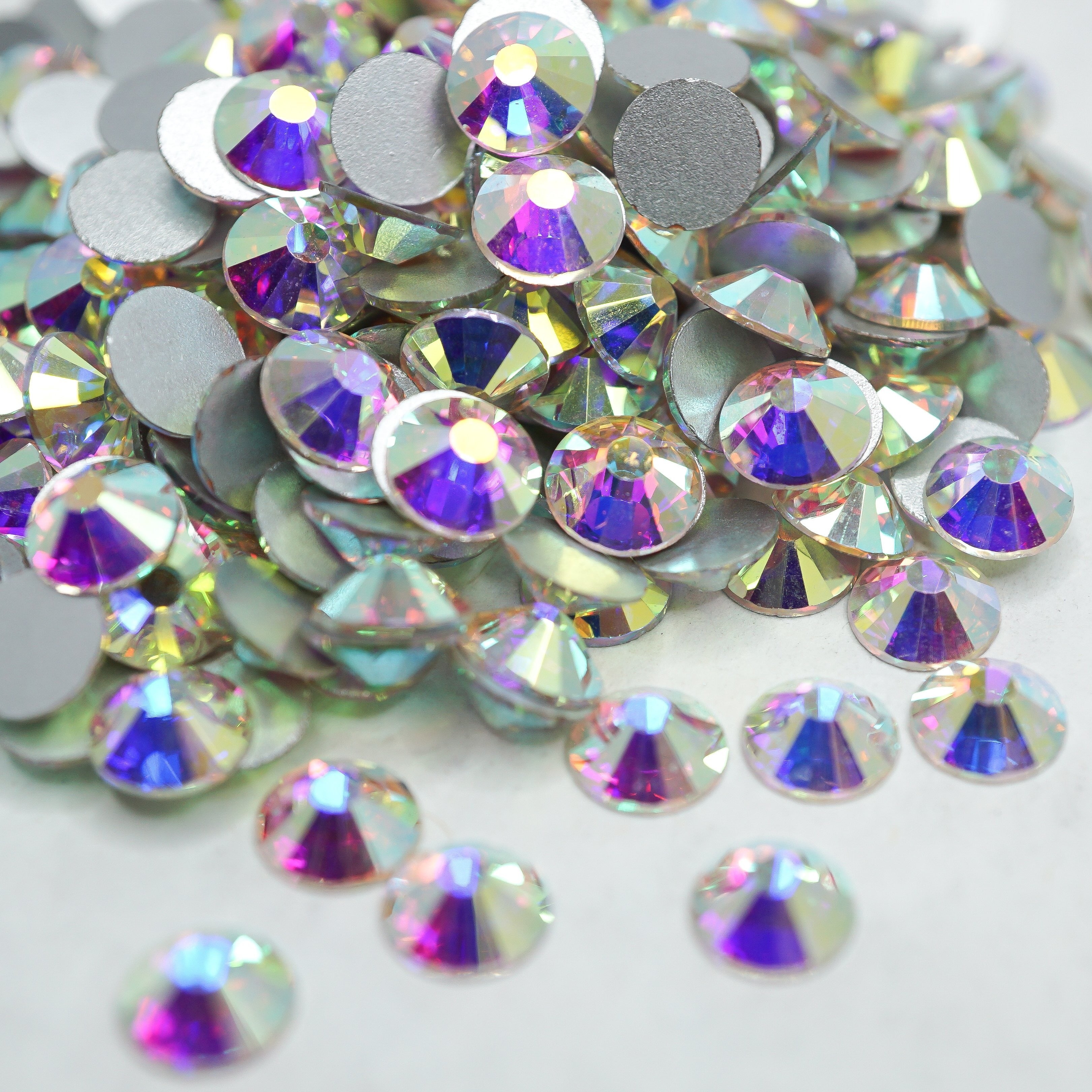 5A Quality1.4mm-10mm SS3-SS50 Rhinestones Crystal Color Crystal AB