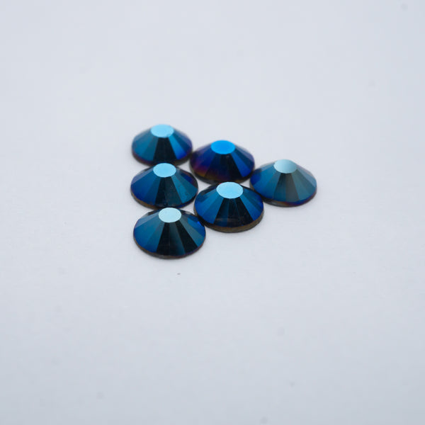 Blue Zircon HQ glass Rhinestones flatback #013