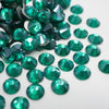 Green Zircon Satin Rhinestones - HQ glass flatback #068