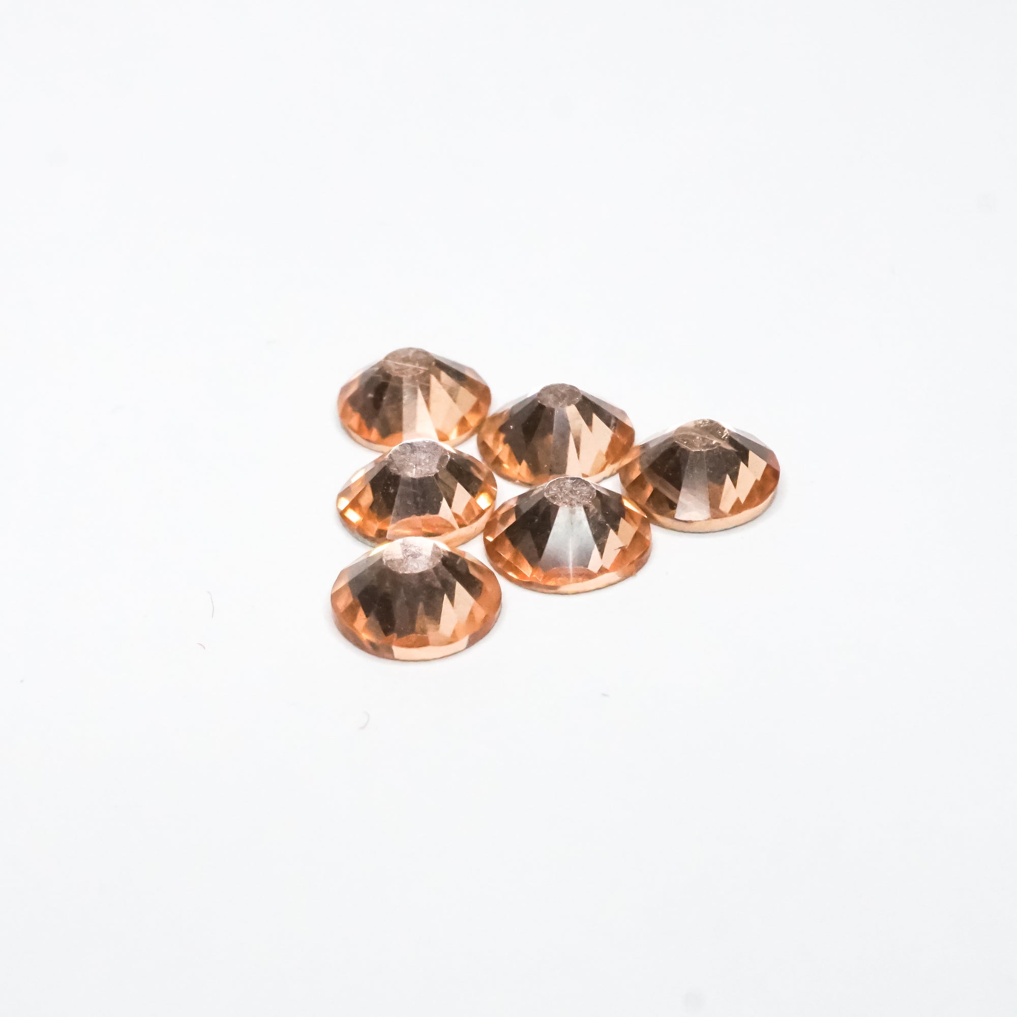 Light Peach Rhinestones - HQ glass  flatback #031