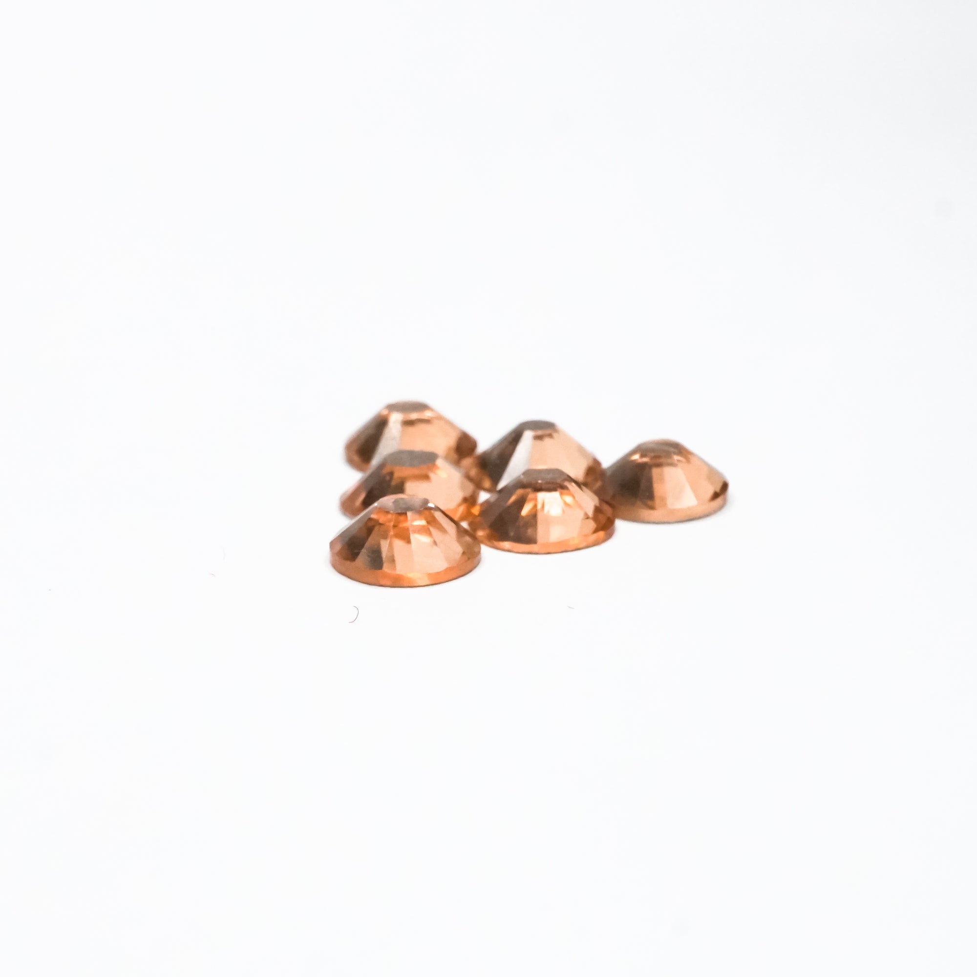 Light Peach Rhinestones - HQ glass  flatback #031