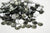 Multi-Size Black DIAMOND Rhinestones - GLASS- flat back #002