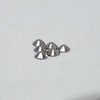 Hematite HQ glass Rhinestones flatback #005