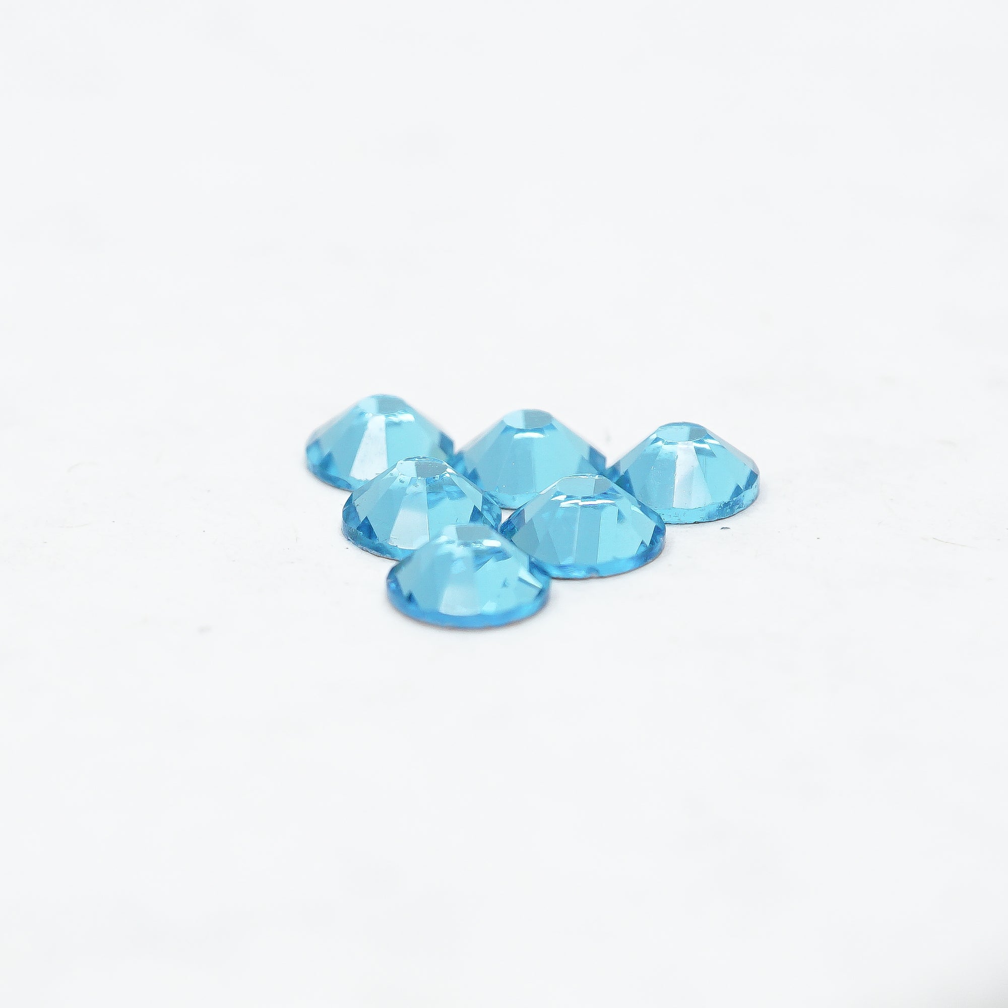 Aquamarine HQ glass Rhinestones flatback #009