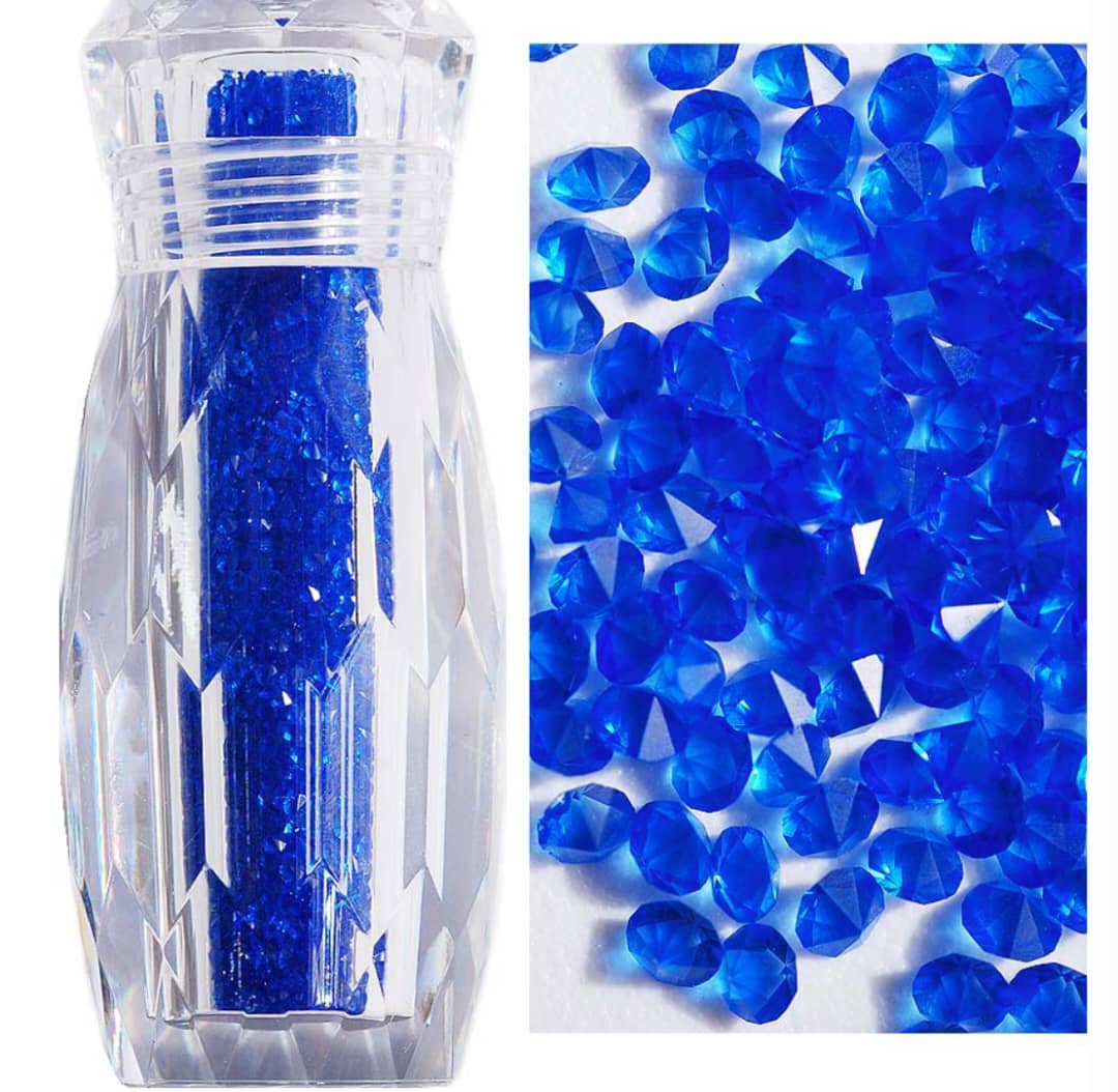 Sapphire - Crystal Pixie - nails art 3D