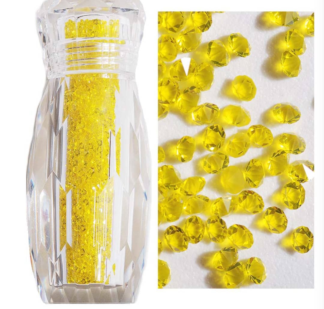 Citrine - Crystal Pixie - nails art 3D