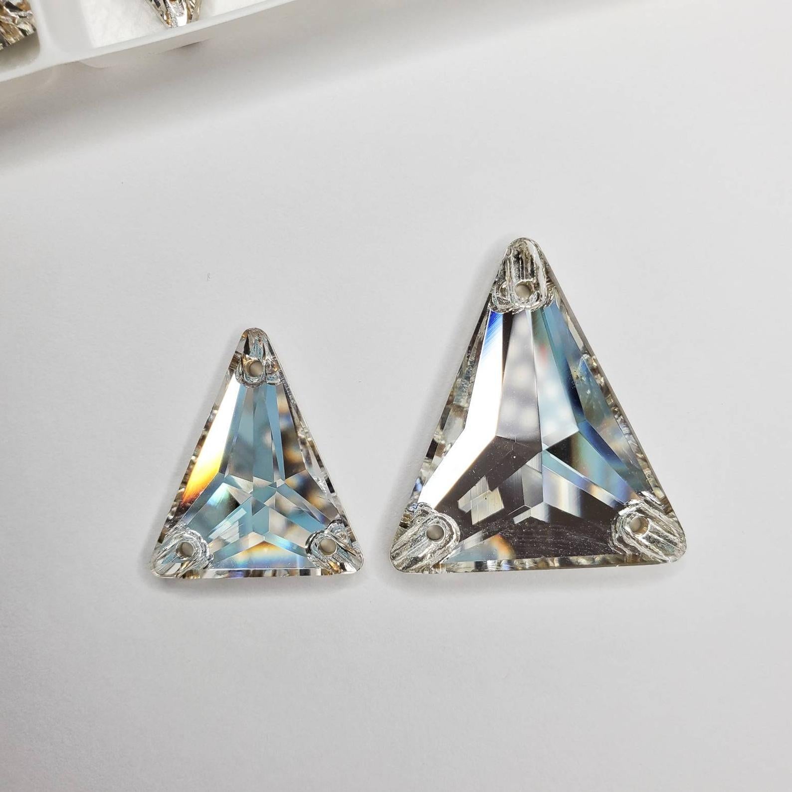Slim Triangle - Crystal slass Sew On - Top Quality