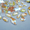 Transparente- 100 Mix shapes - Nail art- Rhinestones - GLASS- flat back