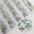 Multi-Size White Opal Rhinestones - GLASS- flat back #032