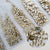 Multi-Size Golden Shadow Rhinestones - GLASS- flat back #061