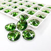 Fer green - RIVOLI Sew On Glass Rhinestone