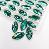 Emerald - NAVETTE high quality sewing crystal