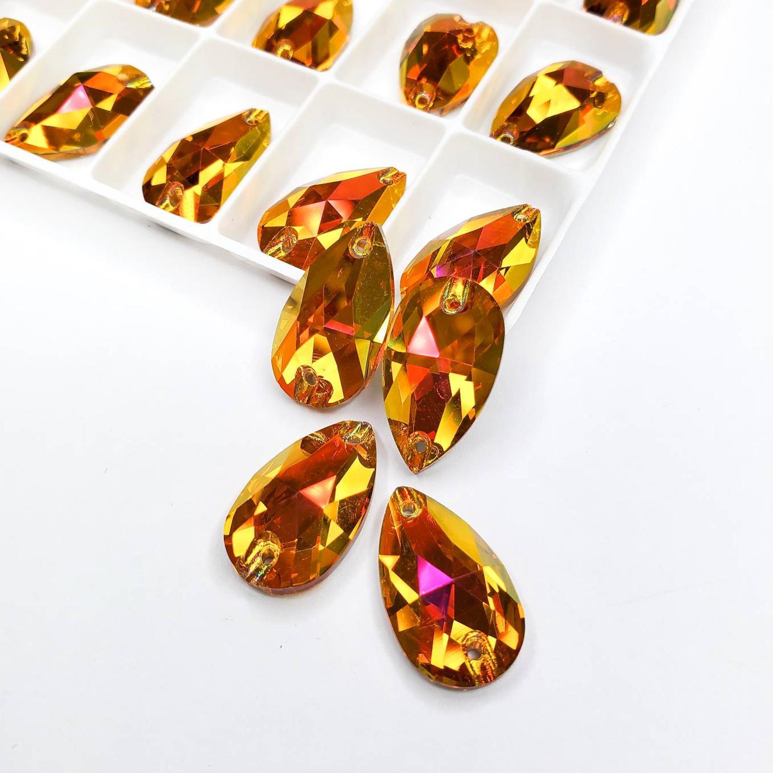 Astral Pink - DROP Sew On Glass Rhinestone