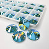 Aquamarine AB - RIVOLI Sew On Glass Rhinestone