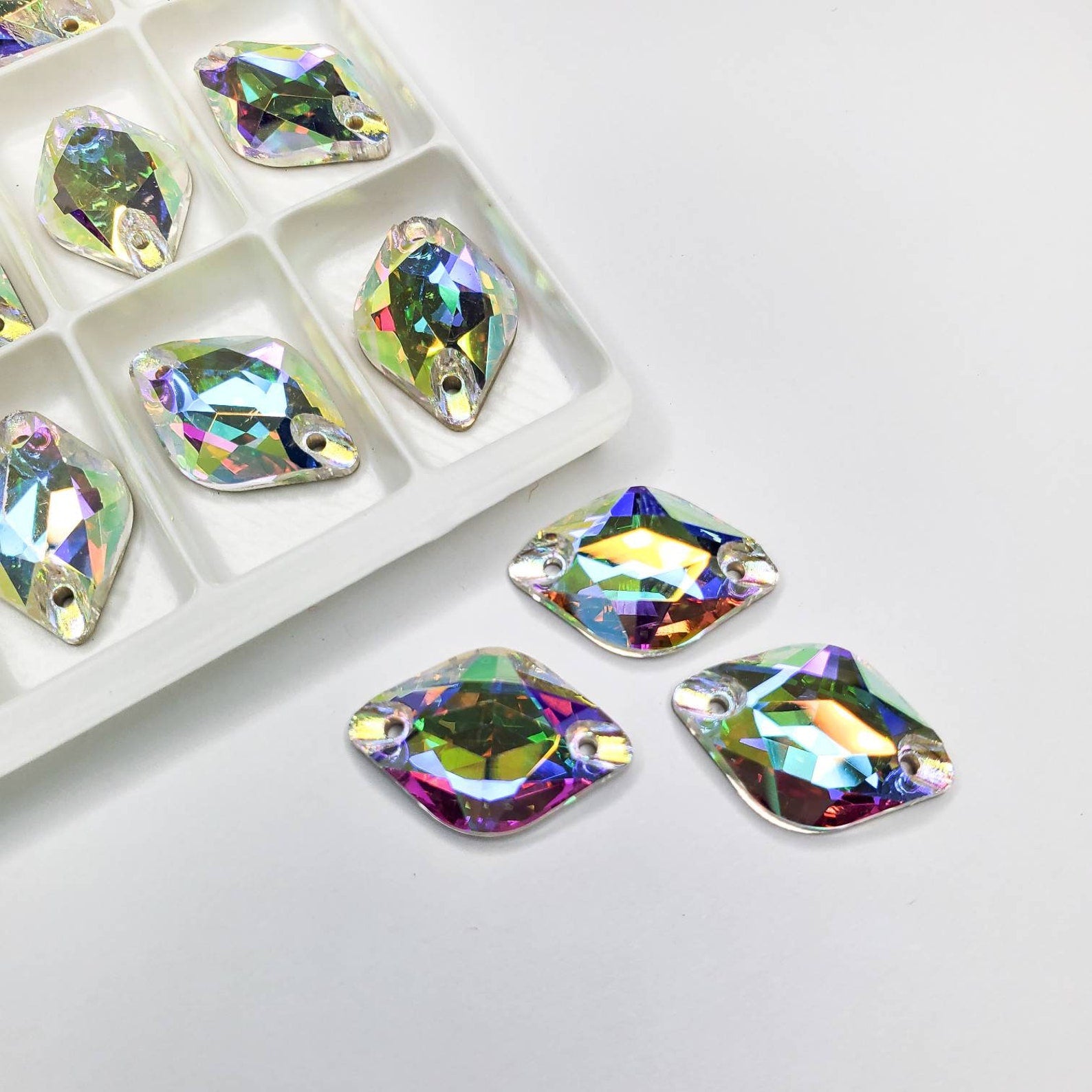 AB Lemon Sew On stone - Glass Rhinestone