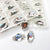 clear hexagon Sew On stone - Glass Rhinestone