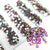 Multi-Size Metallic Rose Gold Rhinestones - GLASS- flat back #066