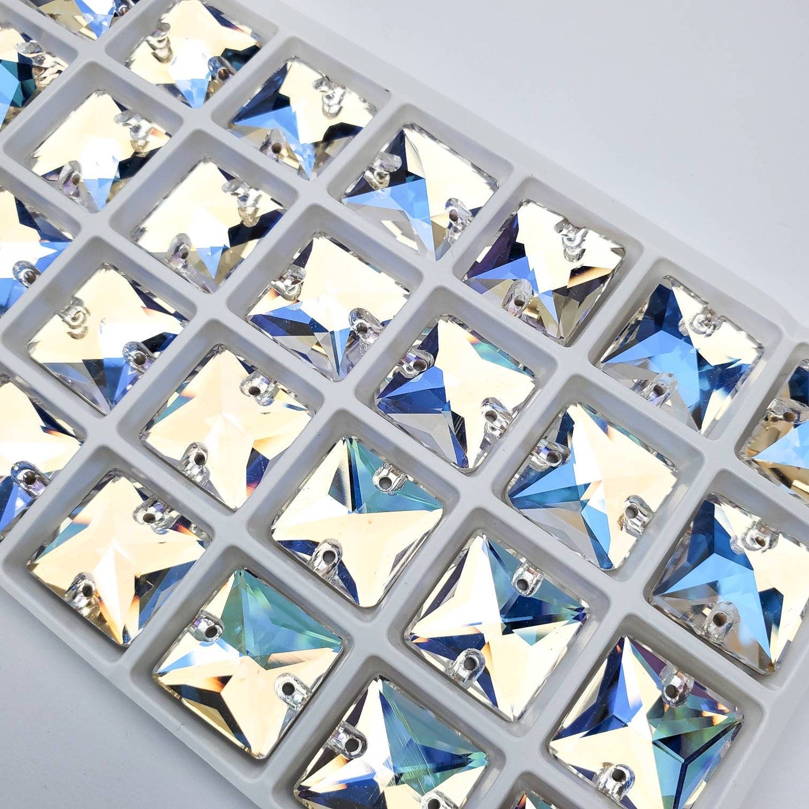 MOONLIGHT - SQUARE High Quality Glass Sew-on Rhinestones