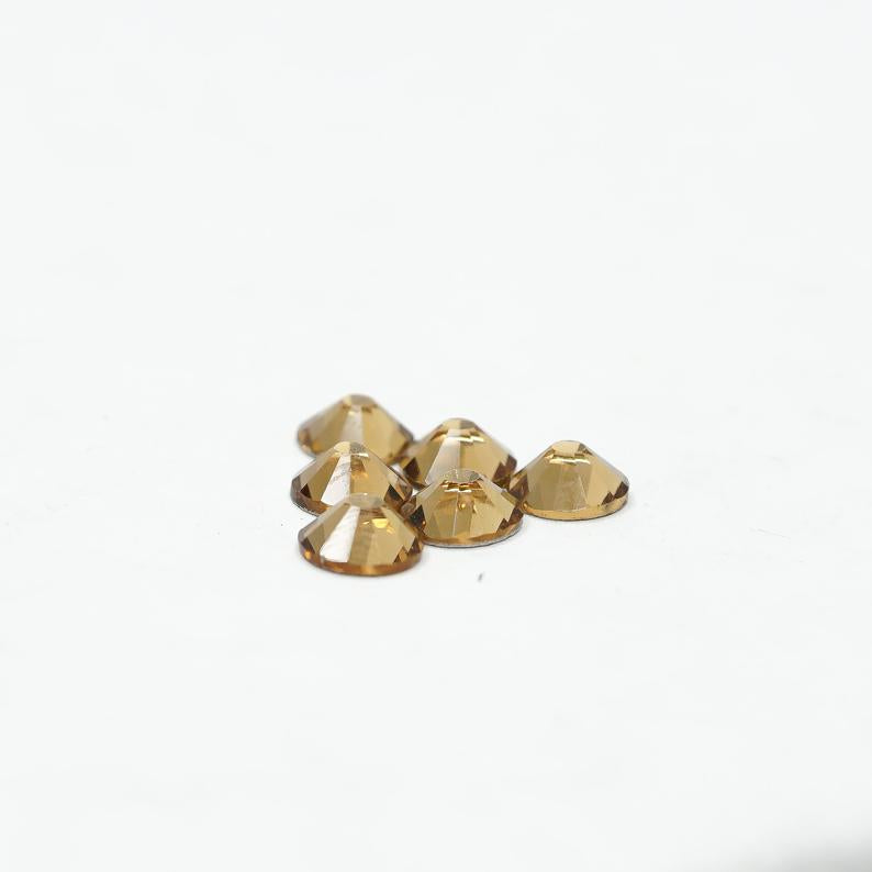 Lt. Topaz HQ glass Rhinestones Hotfix #021