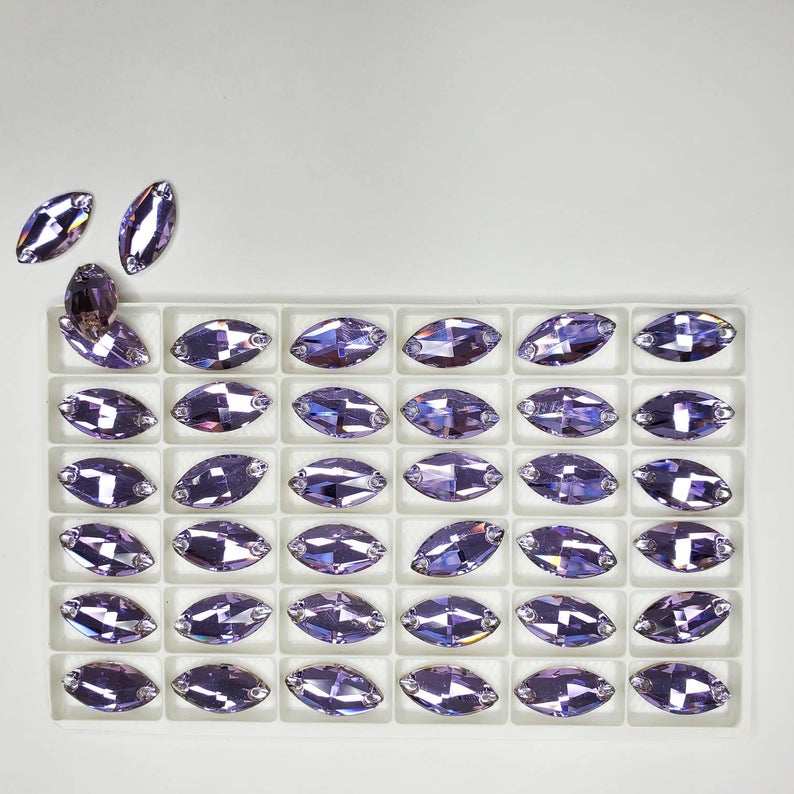 Vitrail Light NAVETTE high quality sewing crystal