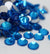 Multi-Size Capri Blue Rhinestones - GLASS- flat back #008