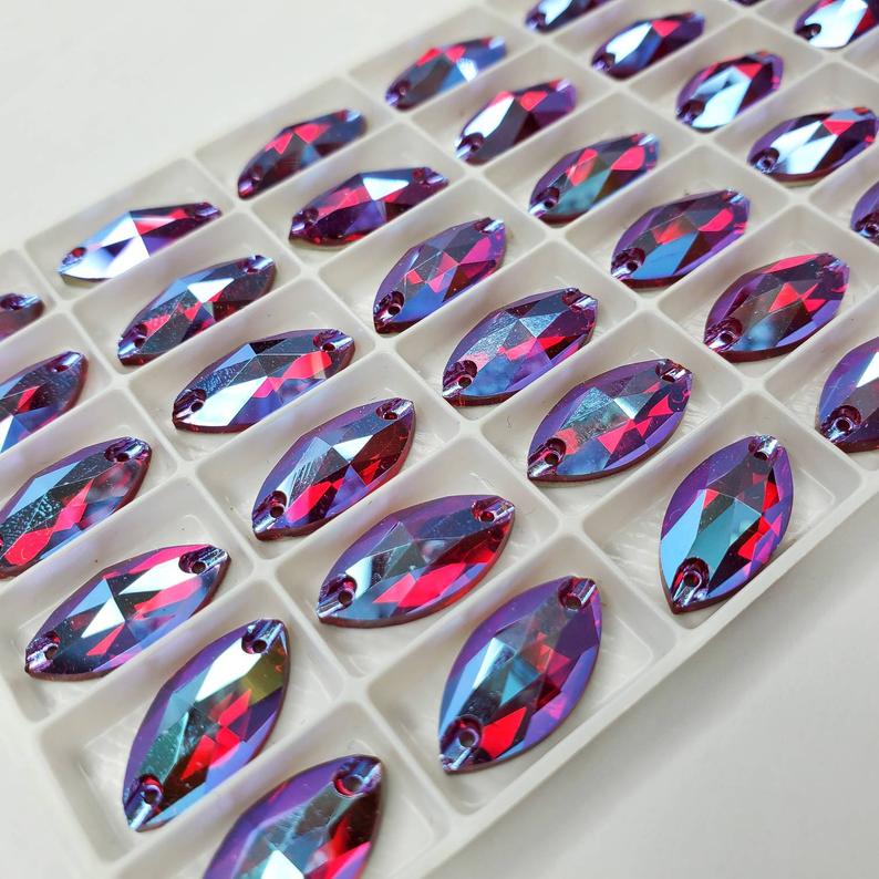 light siam ab NAVETTE high quality sewing crystal