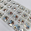 Clear RIVOLI Sew On  Glass Rhinestone