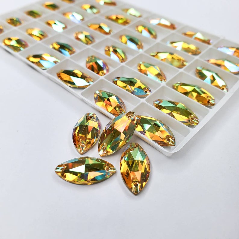 Crystal Sun - NAVETTE high quality sewing crystal