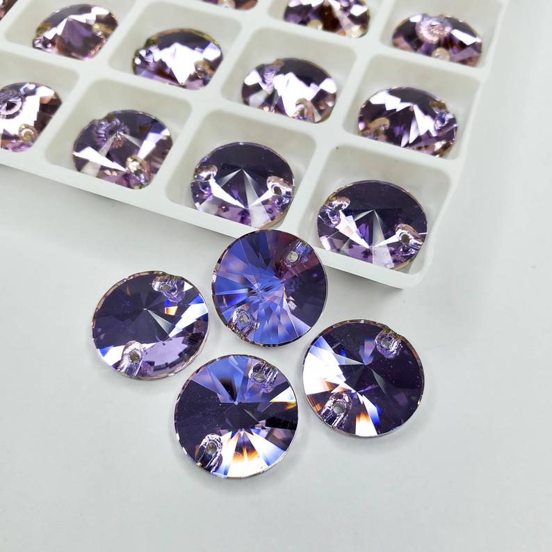 Vitrail light - RIVOLI Sew On Glass Rhinestone