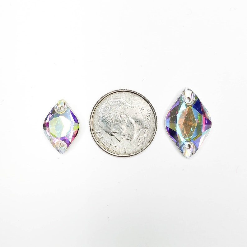 AB Lemon Sew On stone - Glass Rhinestone